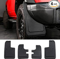 Mabett Mud Flaps for Ford Bronco Accessories 2021 2022 2023 2024 2025 2/4-Door No Punching Required Front and Rear (No Logo)